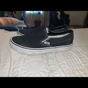 black slip-on vans